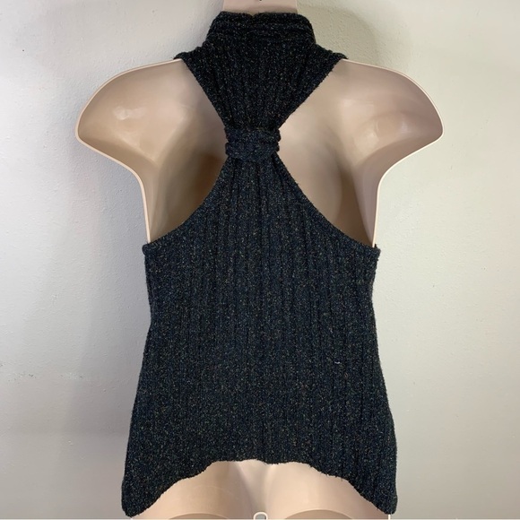 Large Maurices Black Multicolored Sleeveless Shrug Sweater Knit Open Front - Picture 5 of 9